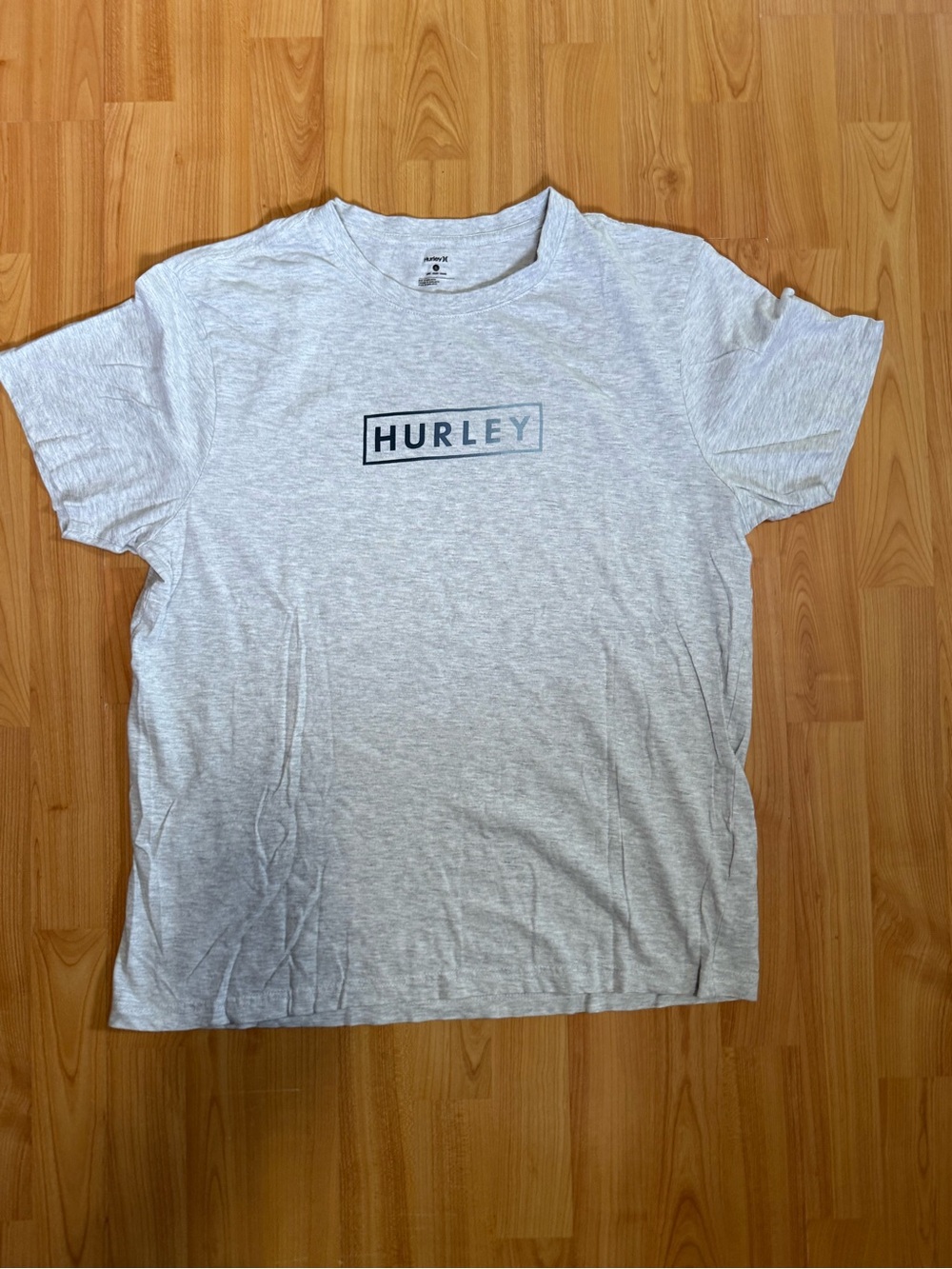 Hurley Light Gray Logo Short Sleeve Tee